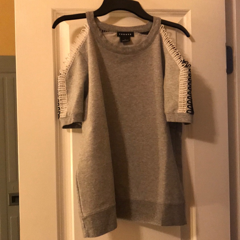 Trouve cold shoulder top